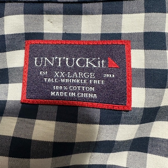 Untuckit Cotton Button Down Shirt Size‎ XXL - Picture 3 of 7